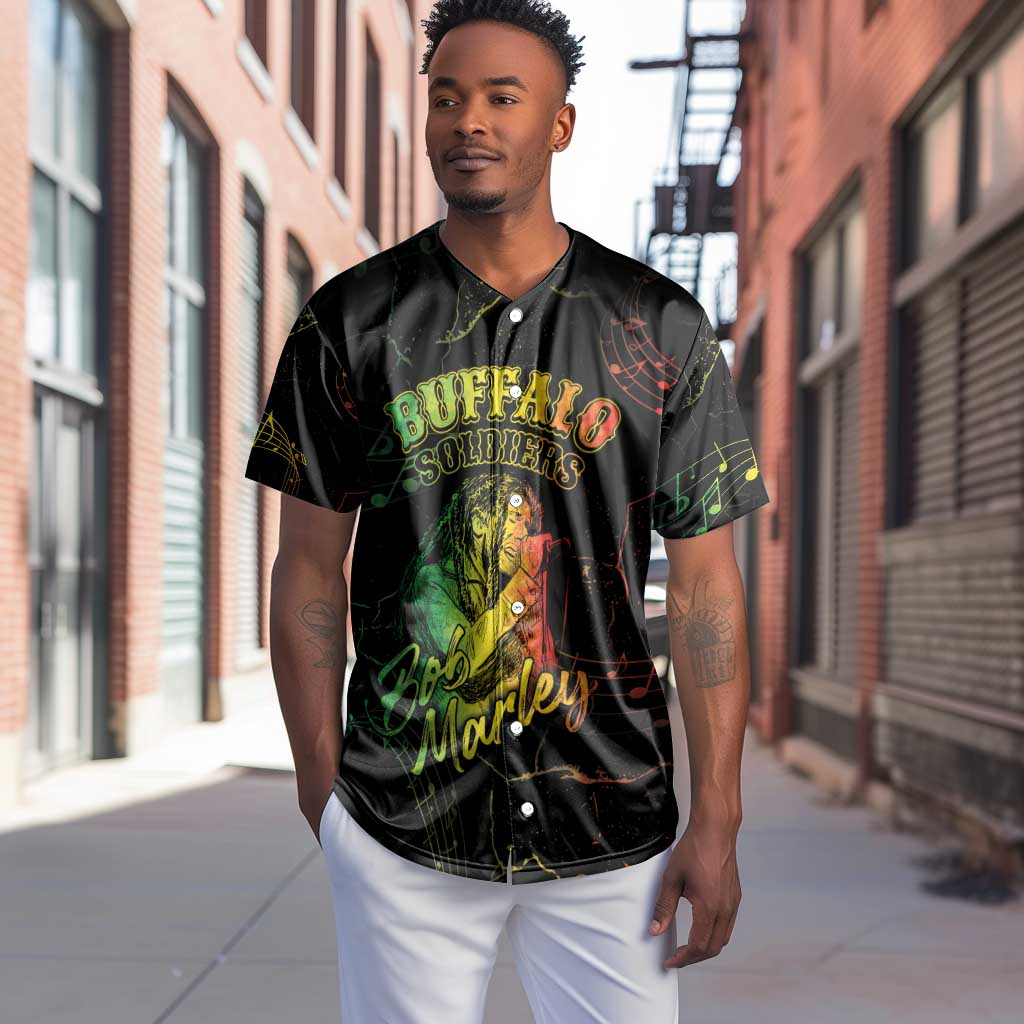 Reggae King Buffalo Soldier Baseball Jersey Honoring The Legend LT05