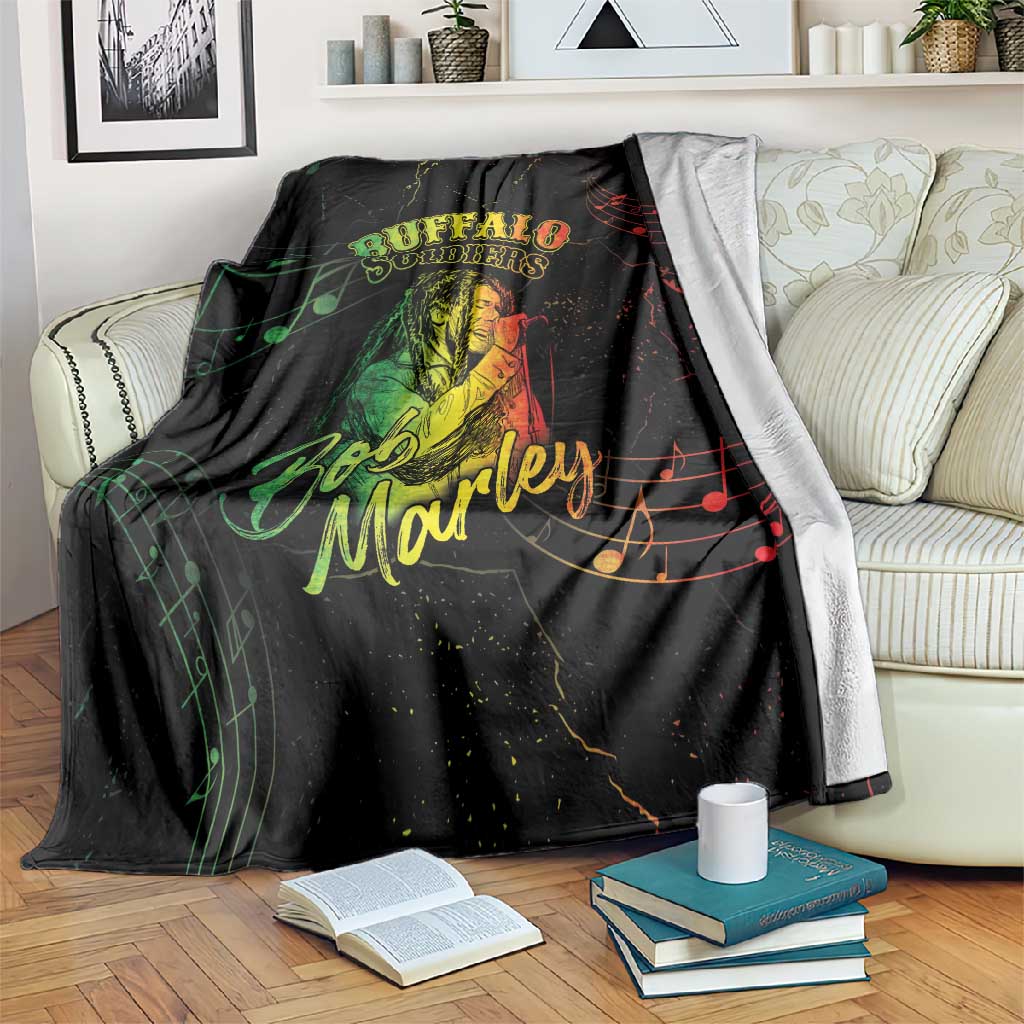 Reggae King Buffalo Soldier Blanket Honoring The Legend LT05