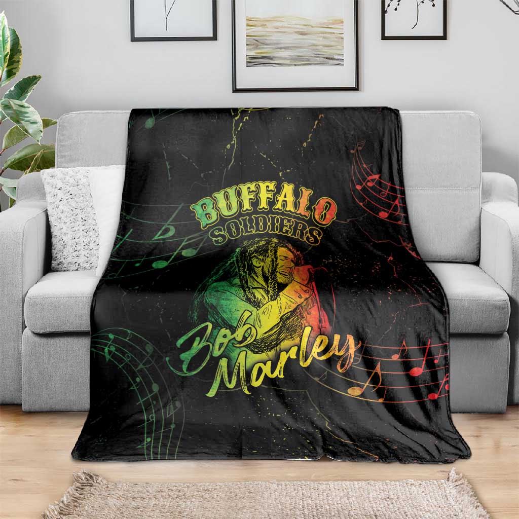 Reggae King Buffalo Soldier Blanket Honoring The Legend LT05