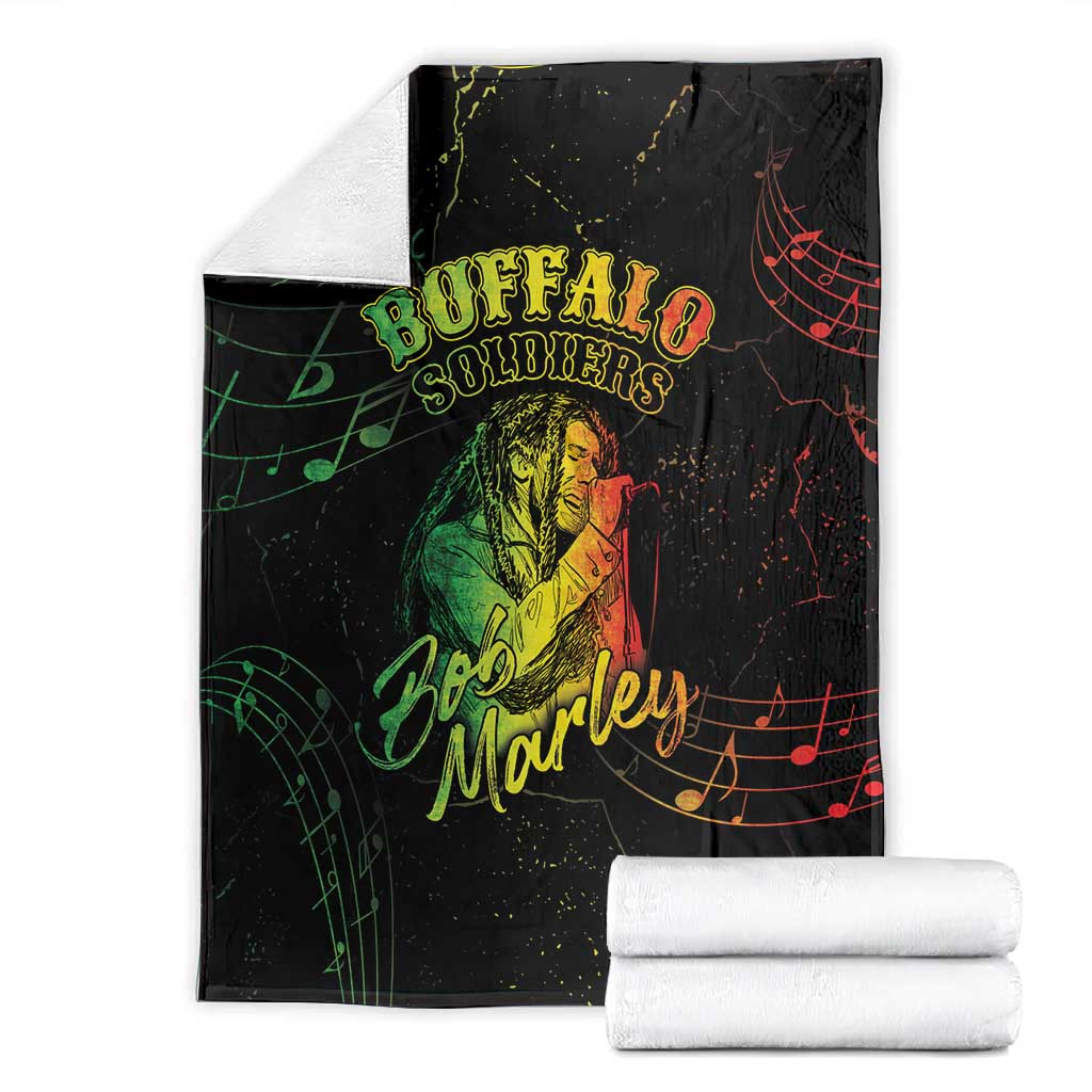 Reggae King Buffalo Soldier Blanket Honoring The Legend LT05