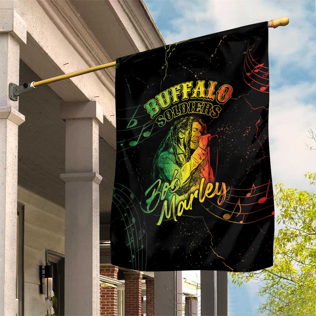 Reggae King Buffalo Soldier Garden Flag Honoring The Legend LT05