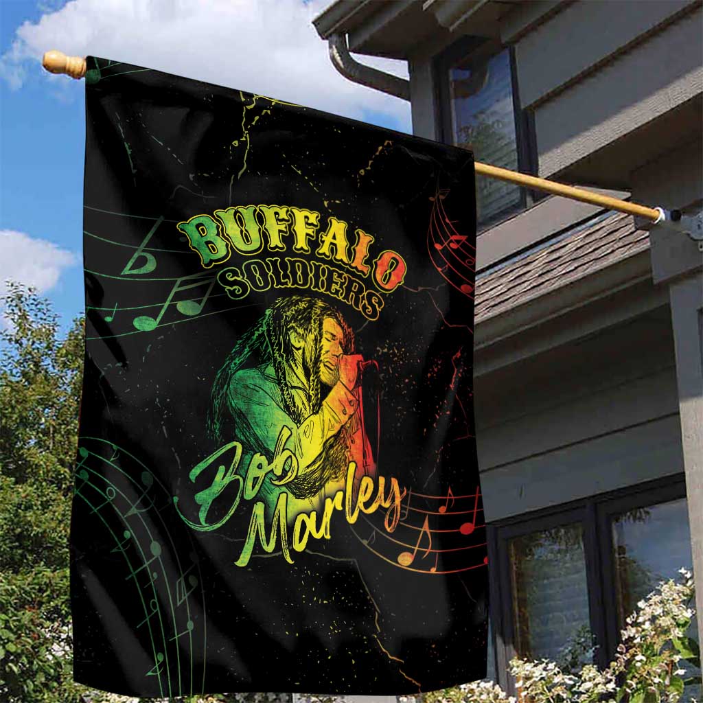 Reggae King Buffalo Soldier Garden Flag Honoring The Legend LT05