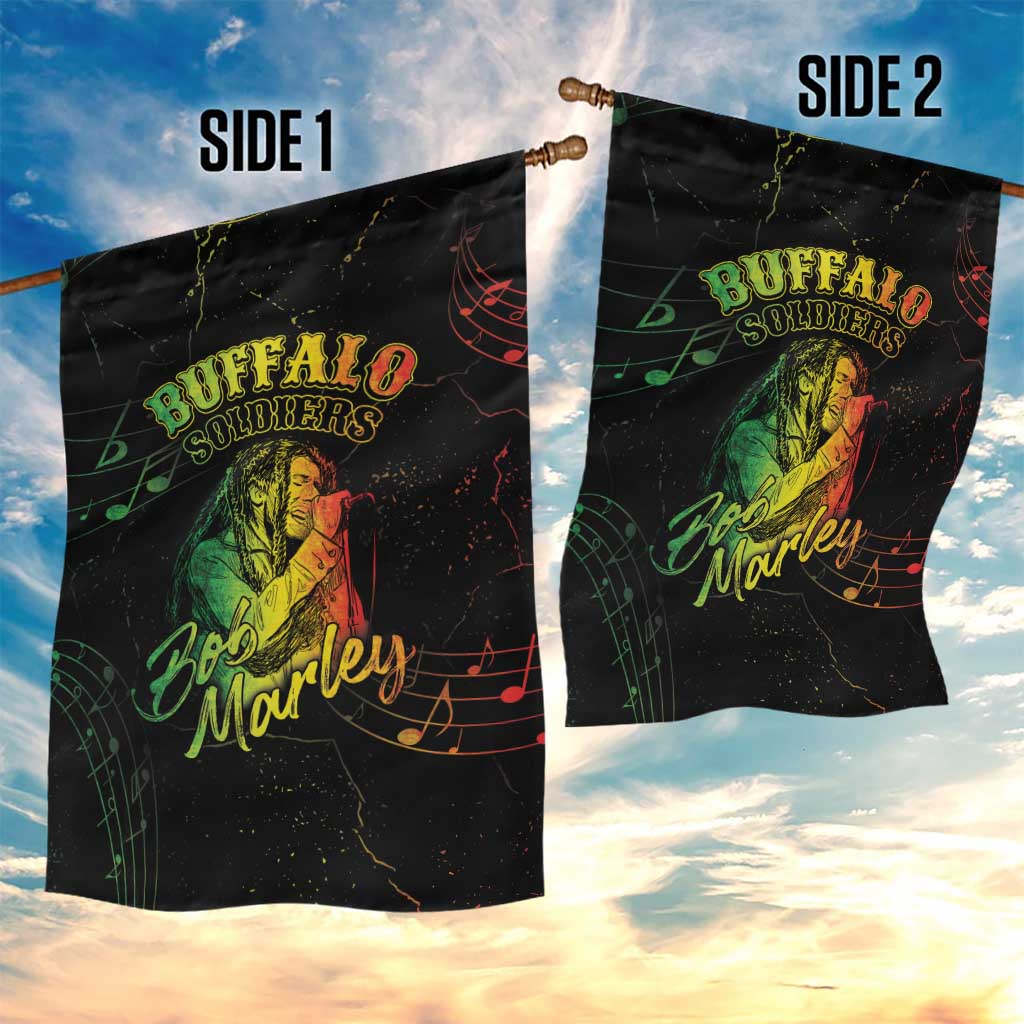 Reggae King Buffalo Soldier Garden Flag Honoring The Legend LT05
