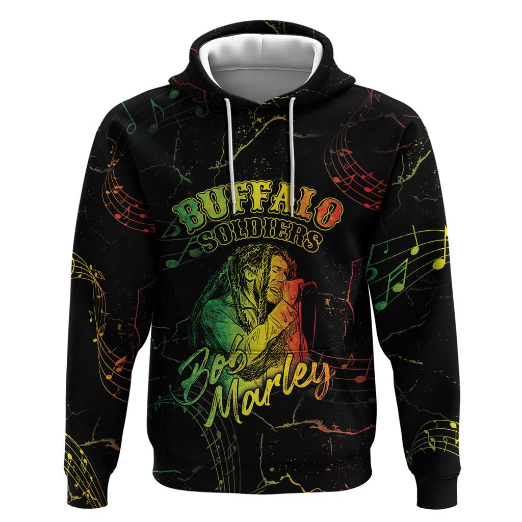 Reggae King Buffalo Soldier Hoodie Honoring The Legend LT05