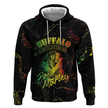 Reggae King Buffalo Soldier Hoodie Honoring The Legend LT05