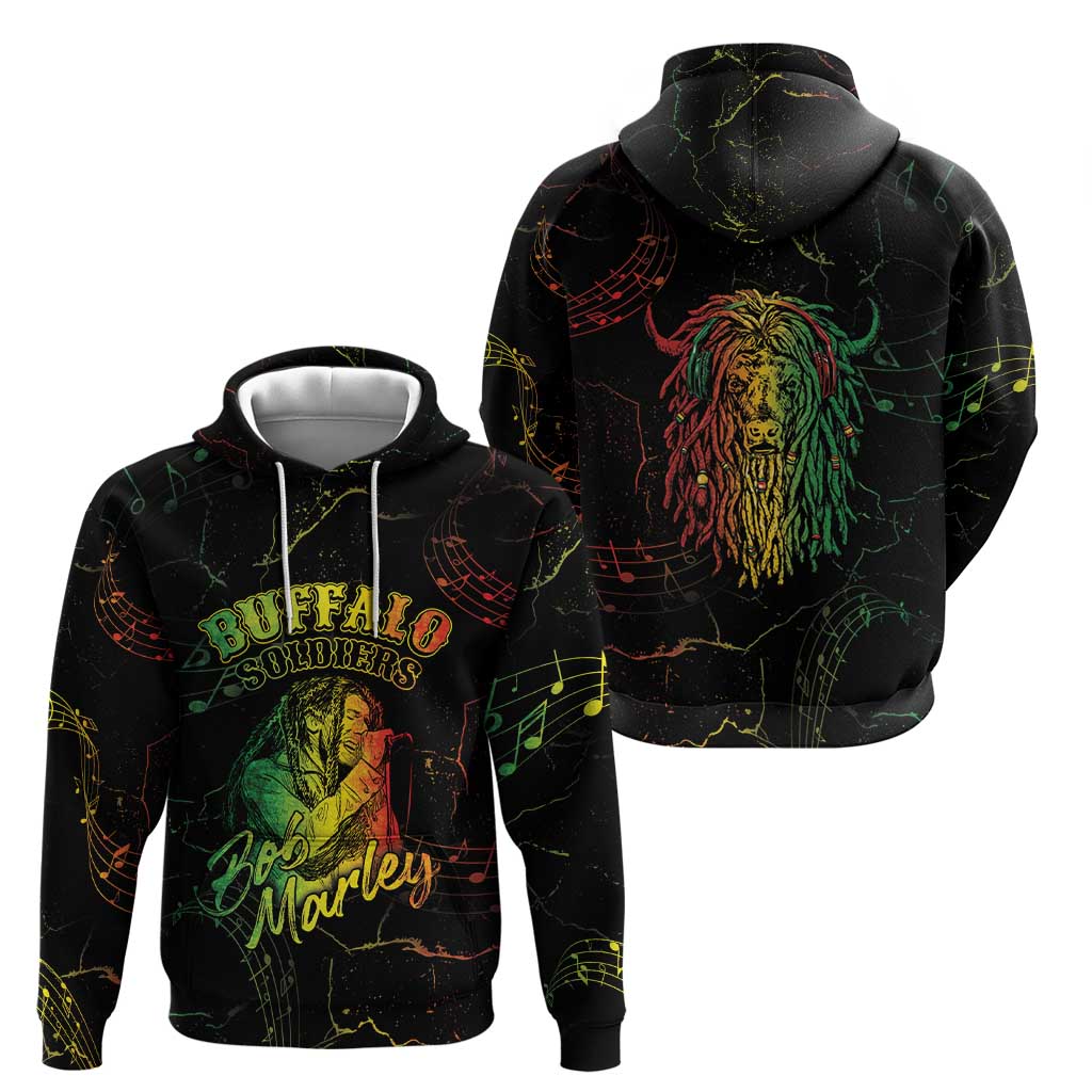 Reggae King Buffalo Soldier Hoodie Honoring The Legend LT05