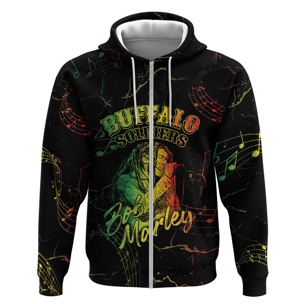 Reggae King Buffalo Soldier Hoodie Honoring The Legend LT05