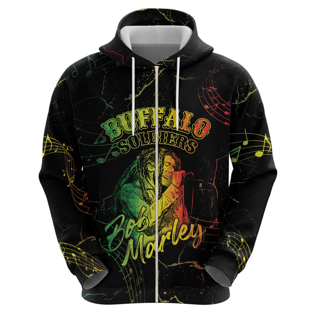 Reggae King Buffalo Soldier Hoodie Honoring The Legend LT05