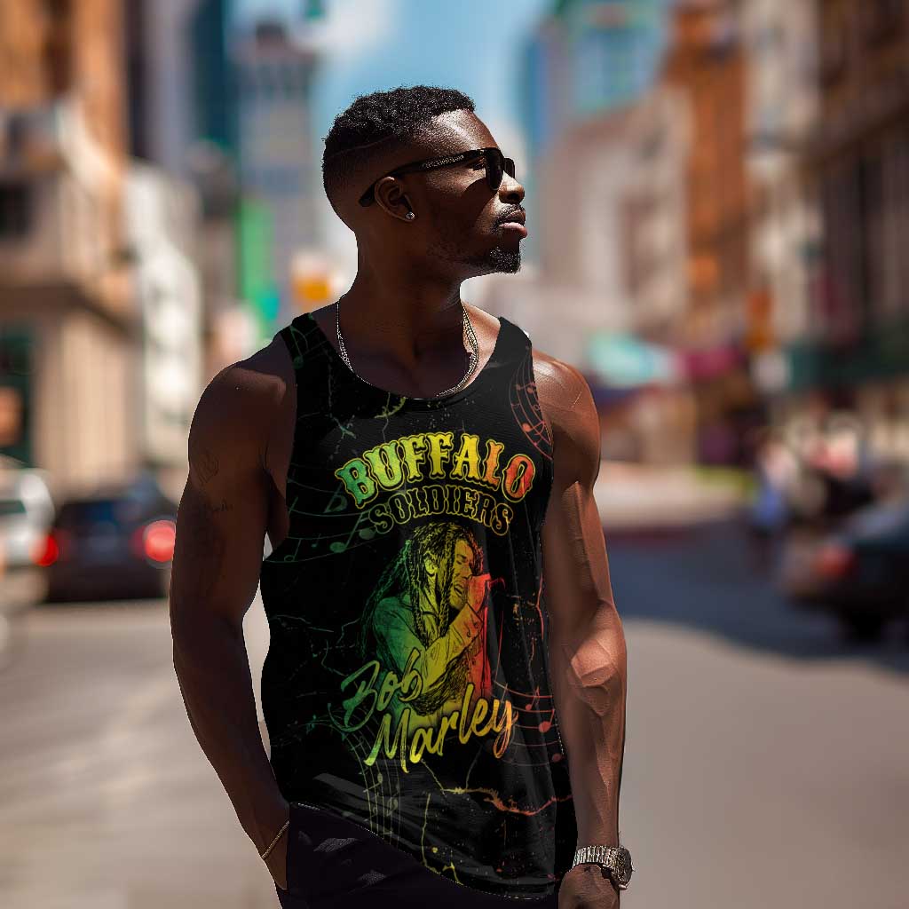 Reggae King Buffalo Soldier Men Tank Top Honoring The Legend LT05