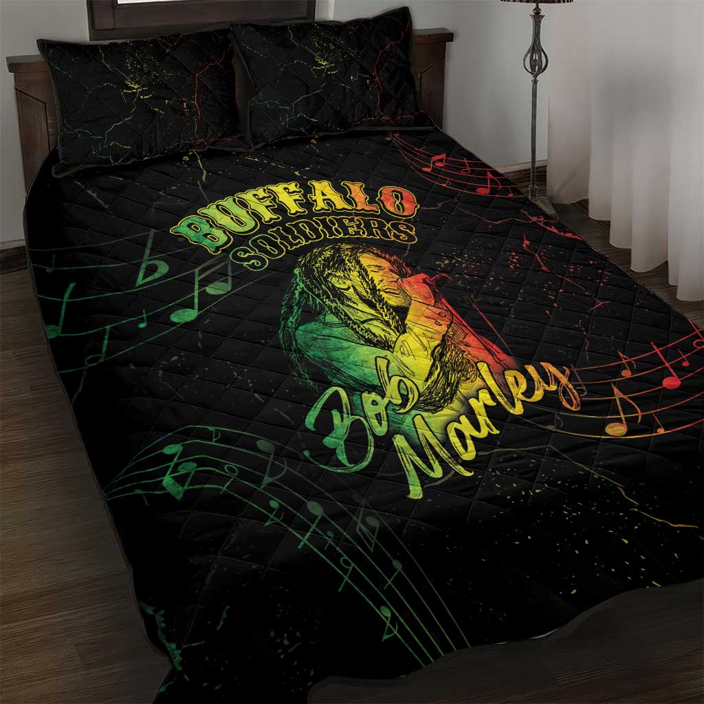 Reggae King Buffalo Soldier Quilt Bed Set Honoring The Legend LT05