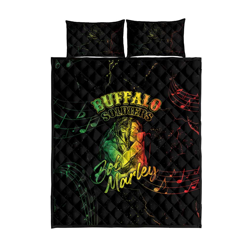 Reggae King Buffalo Soldier Quilt Bed Set Honoring The Legend LT05