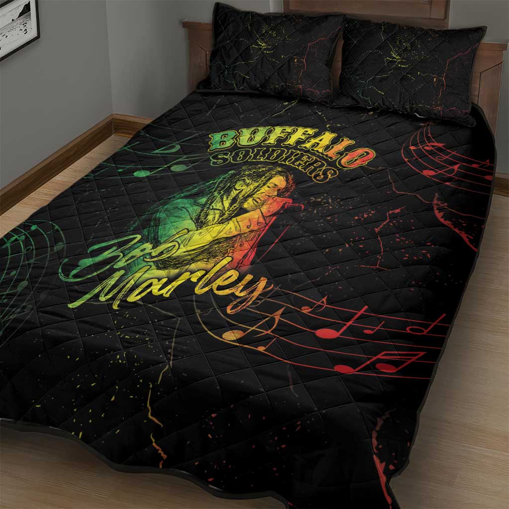 Reggae King Buffalo Soldier Quilt Bed Set Honoring The Legend LT05