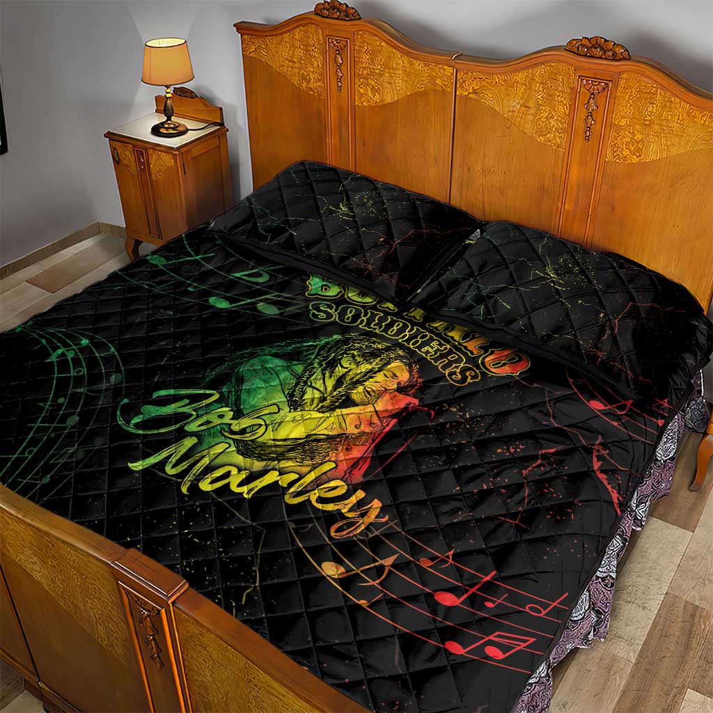 Reggae King Buffalo Soldier Quilt Bed Set Honoring The Legend LT05
