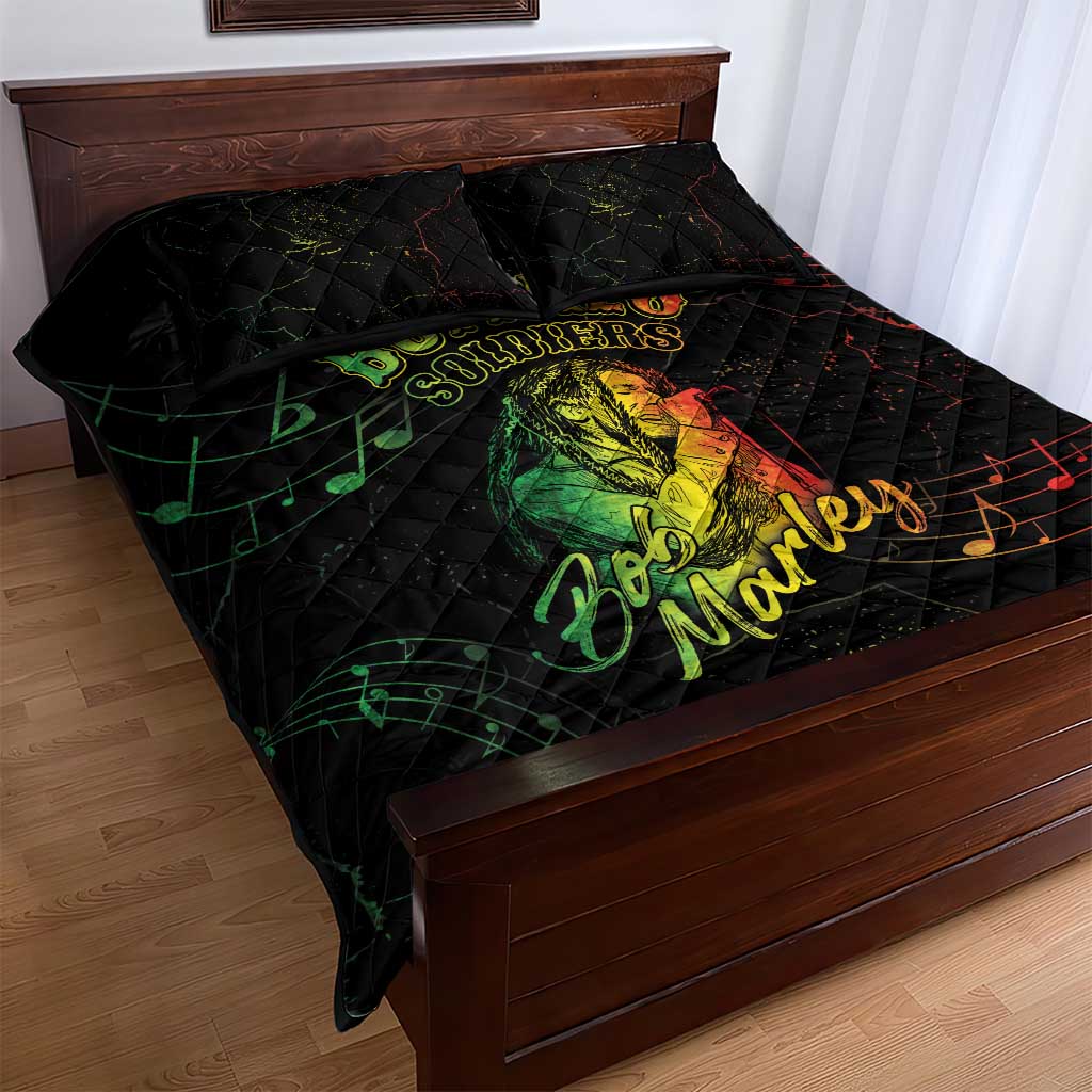 Reggae King Buffalo Soldier Quilt Bed Set Honoring The Legend LT05