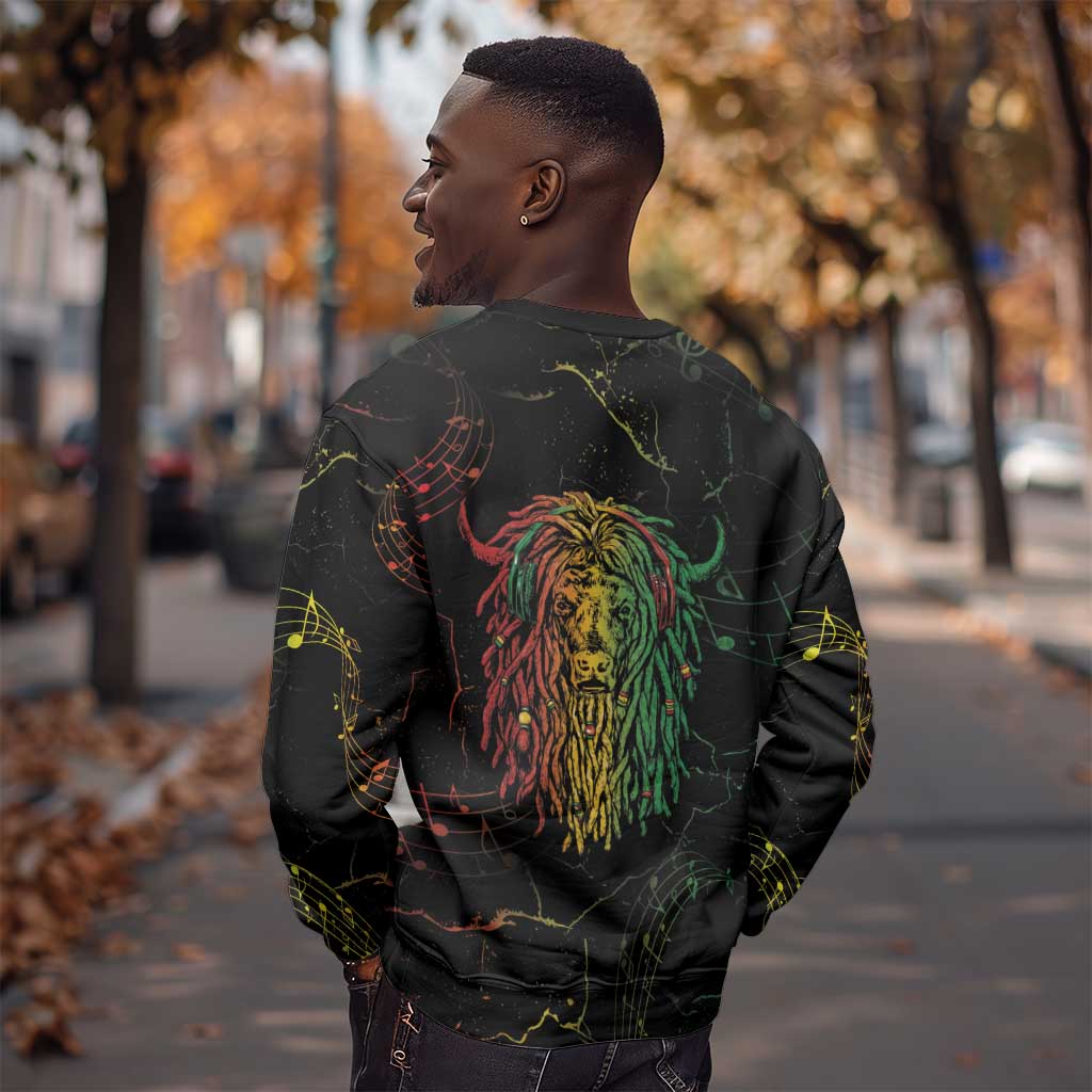 Reggae King Buffalo Soldier Sweatshirt Honoring The Legend LT05