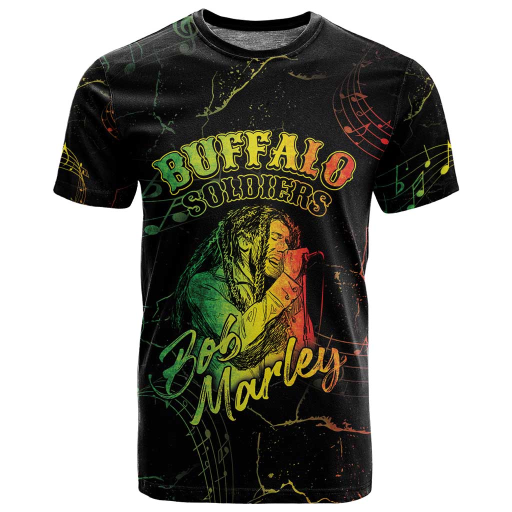 Reggae King Buffalo Soldier T shirt Honoring The Legend LT05