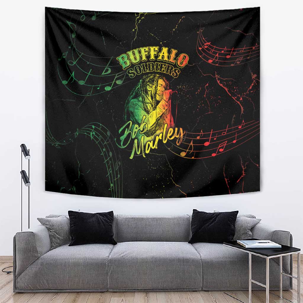 Reggae King Buffalo Soldier Tapestry Honoring The Legend LT05