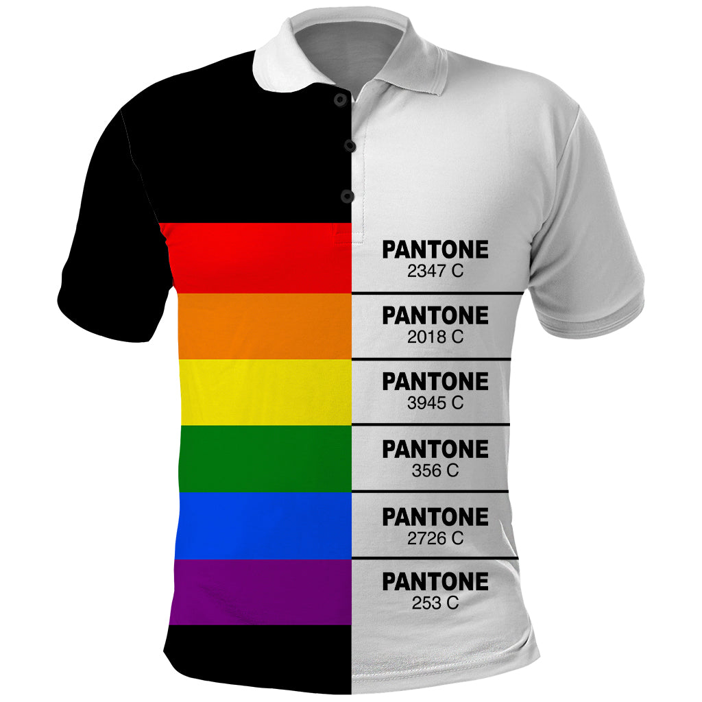 LGBT Pantone Polo Shirt Pride LT6
