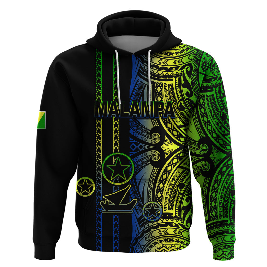 Custom Vanuatu Malampa Hoodie Polynesian Tribal LT6