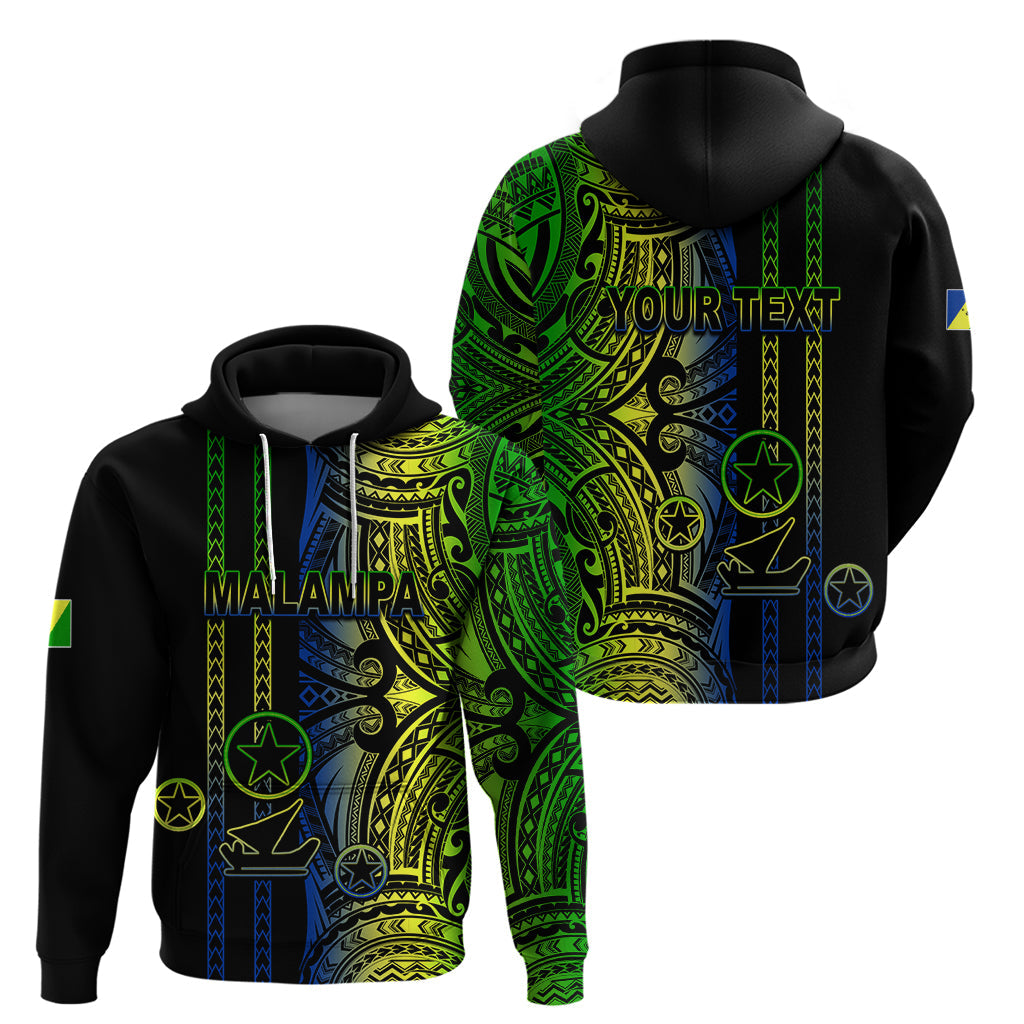 Custom Vanuatu Malampa Hoodie Polynesian Tribal LT6