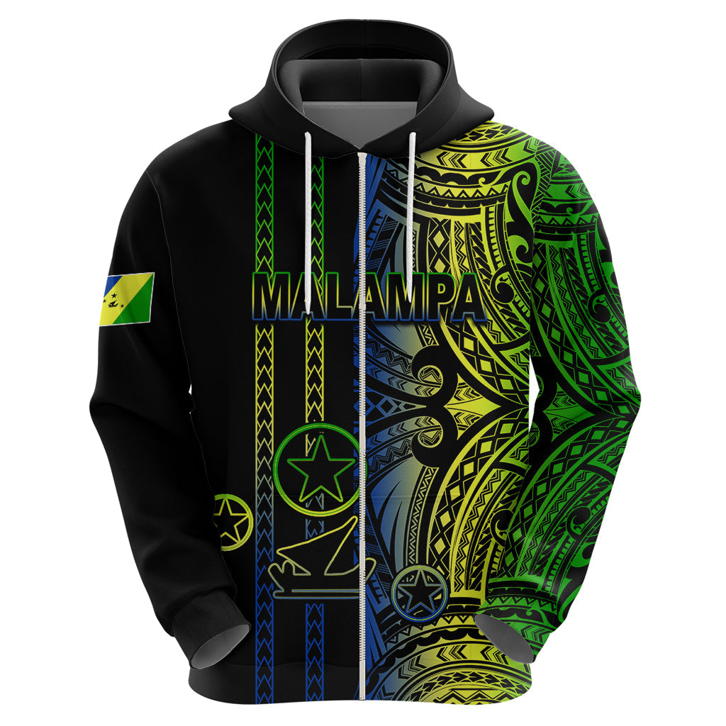 Custom Vanuatu Malampa Hoodie Polynesian Tribal LT6