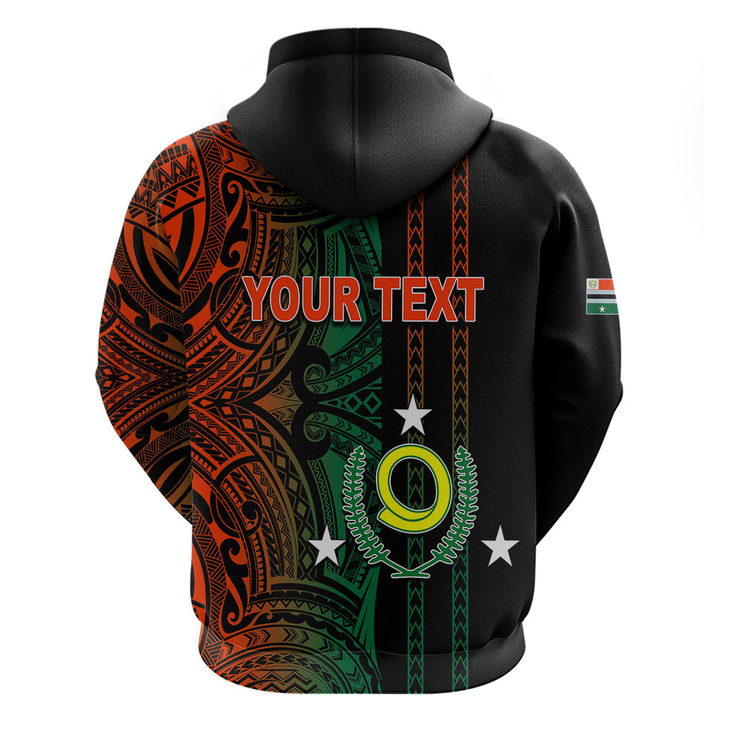 Custom Vanuatu Penama Hoodie Polynesian Tribal LT6