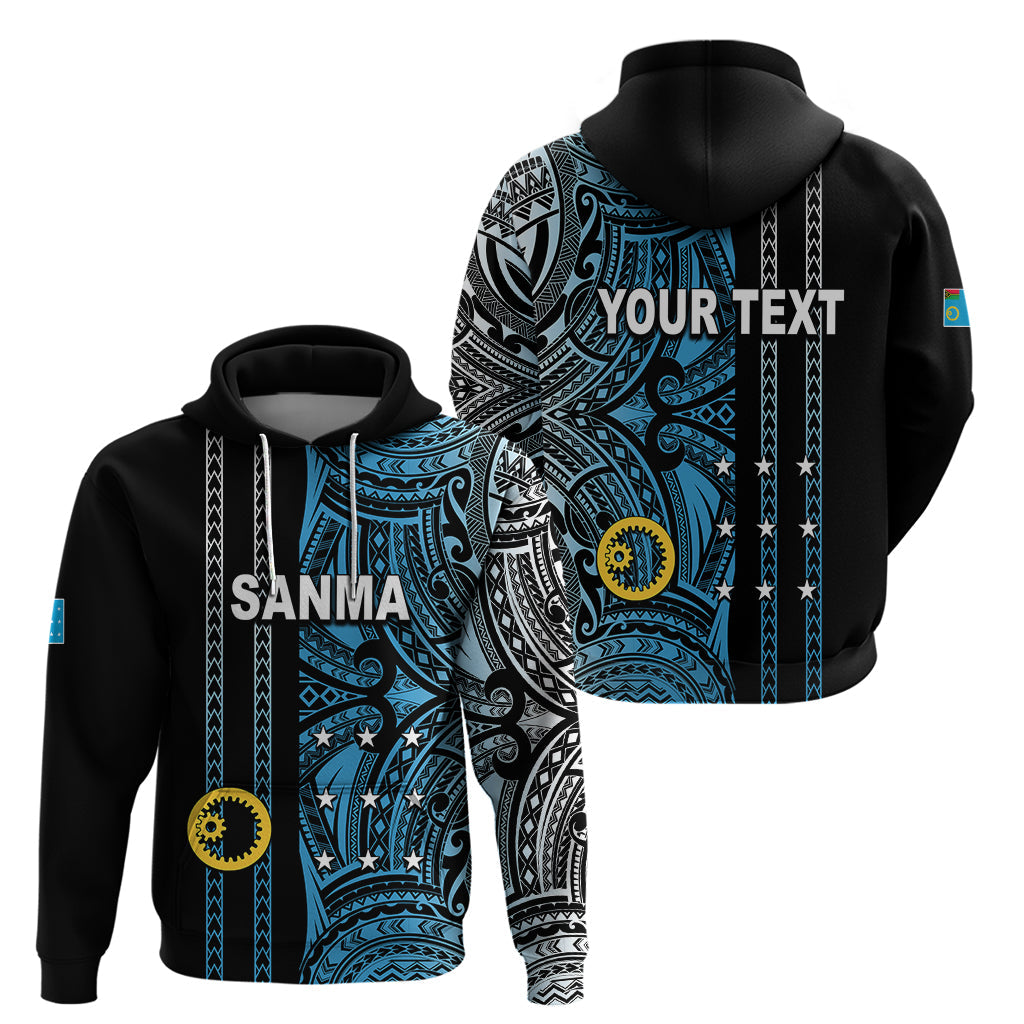 Custom Vanuatu Sanma Hoodie Polynesian Tribal LT6