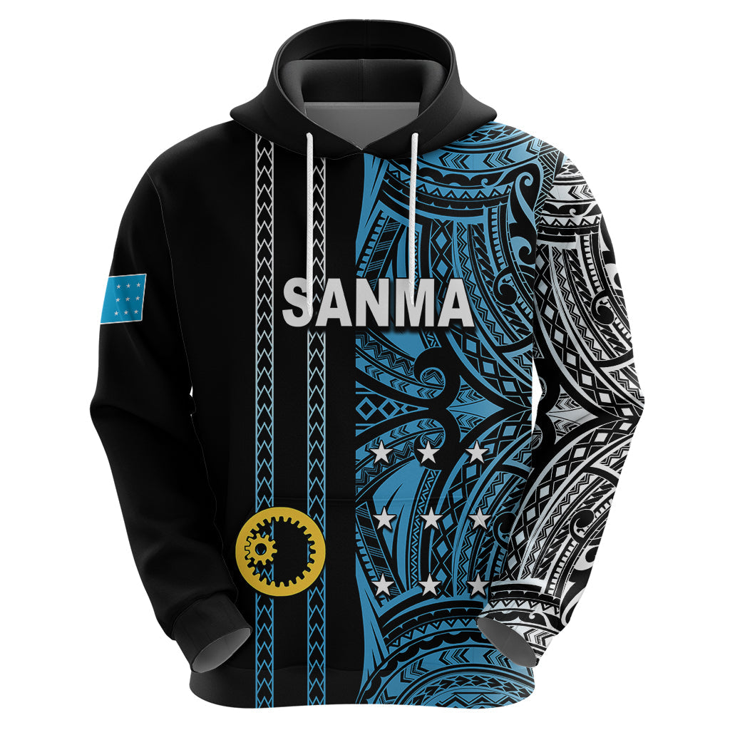 Custom Vanuatu Sanma Hoodie Polynesian Tribal LT6