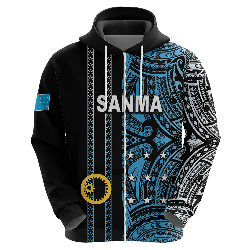 Custom Vanuatu Sanma Hoodie Polynesian Tribal LT6