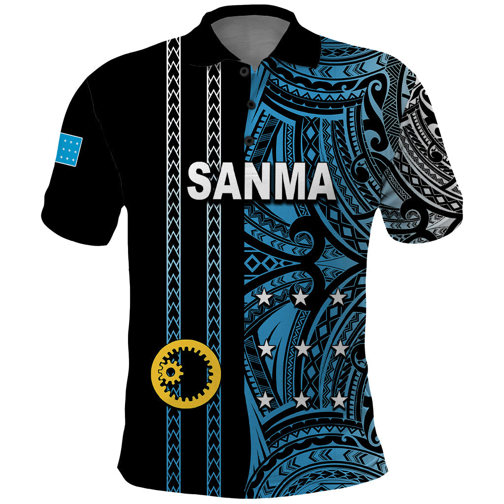 Custom Vanuatu Sanma Polo Shirt Polynesian Tribal LT6