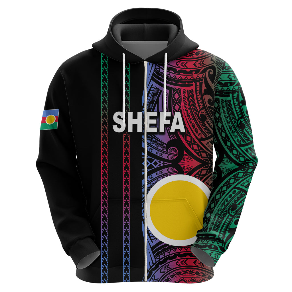 Custom Vanuatu Shefa Hoodie Polynesian Tribal LT6