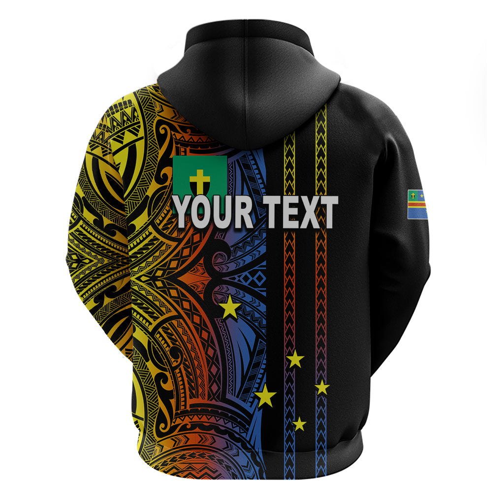 Custom Vanuatu Tafea Hoodie Polynesian Tribal LT6