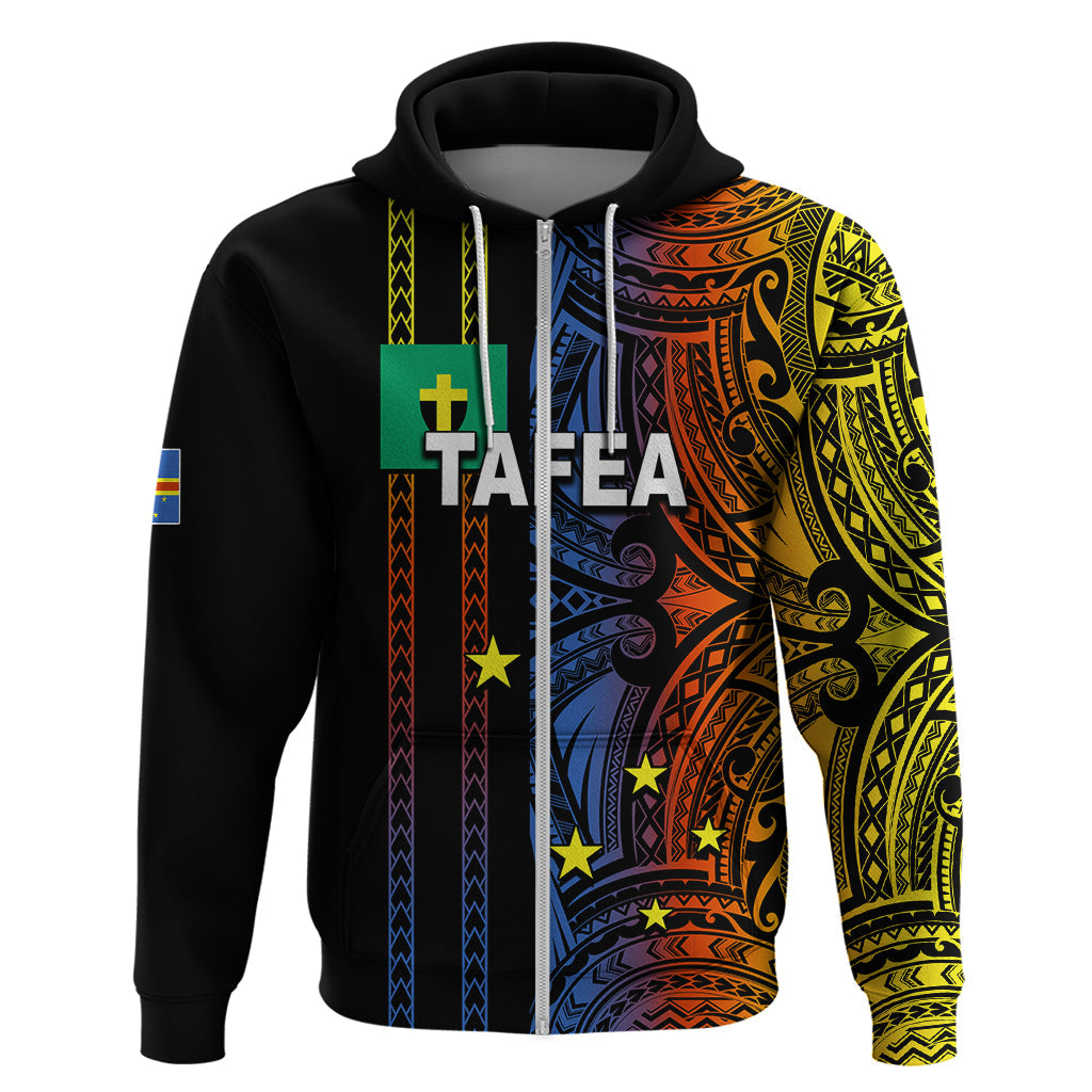 Custom Vanuatu Tafea Hoodie Polynesian Tribal LT6