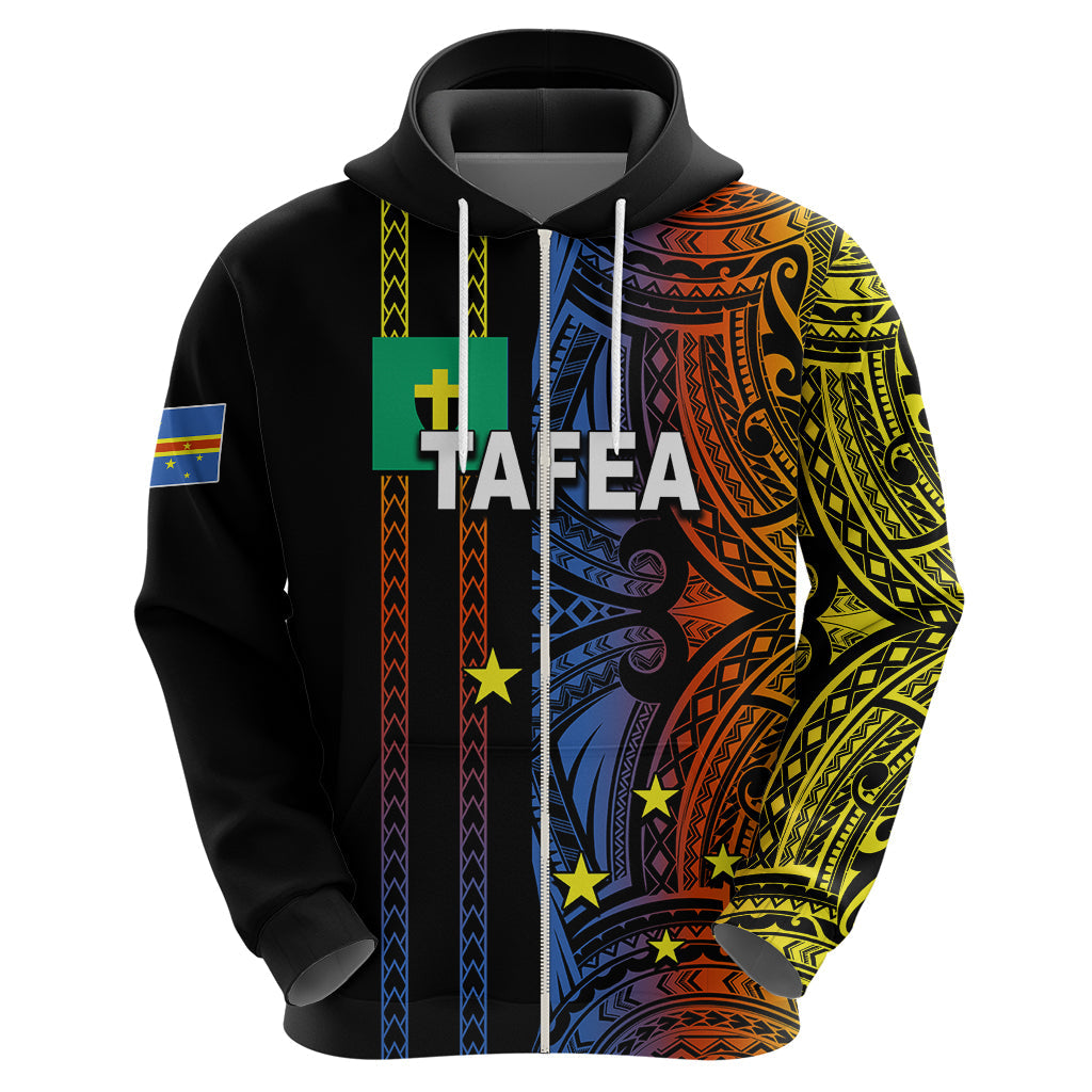 Custom Vanuatu Tafea Hoodie Polynesian Tribal LT6