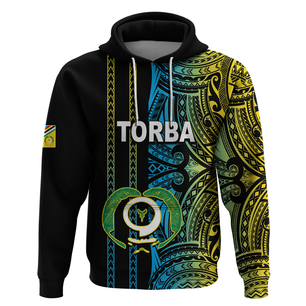 Custom Vanuatu Torba Hoodie Polynesian Tribal LT6