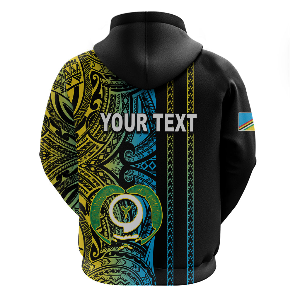 Custom Vanuatu Torba Hoodie Polynesian Tribal LT6