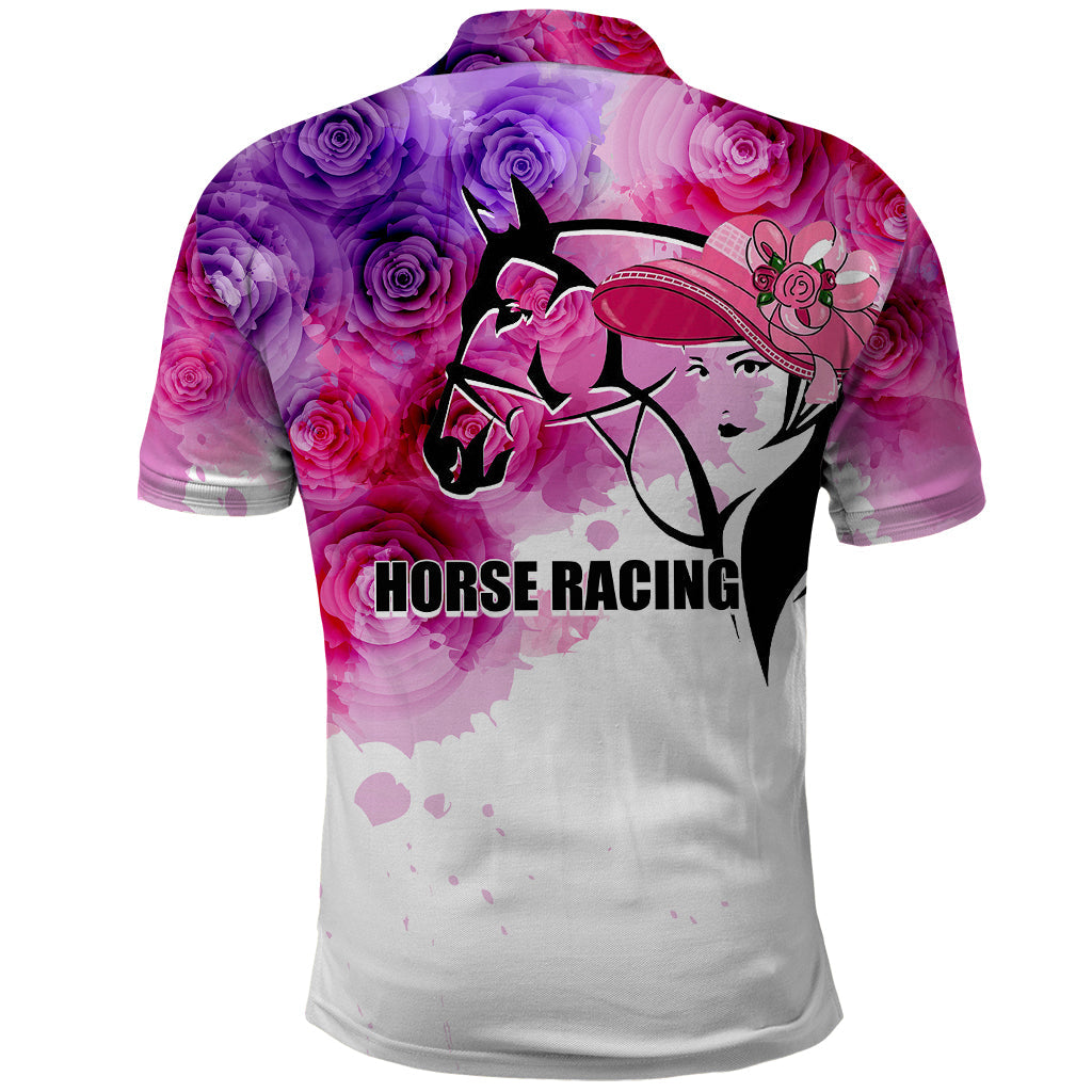 Kentucky Horse Racing Polo Shirt Derby Girl LT6