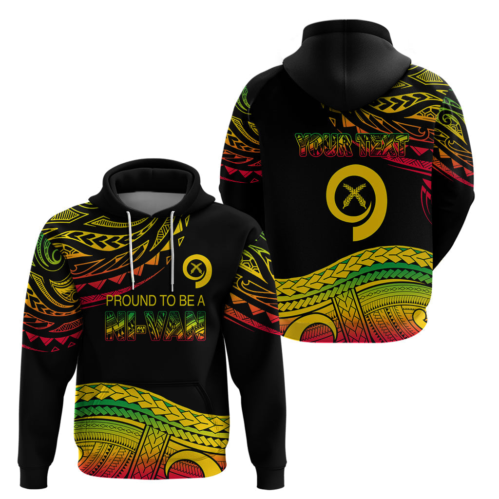 Custom Tribal Vanuatu Hoodie Pround To Be A Ni Van LT6
