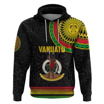 Custom Vanuatu Hoodie Polynesia Circle LT6