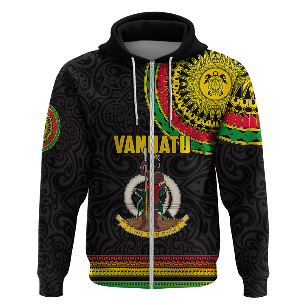 Custom Vanuatu Hoodie Polynesia Circle LT6