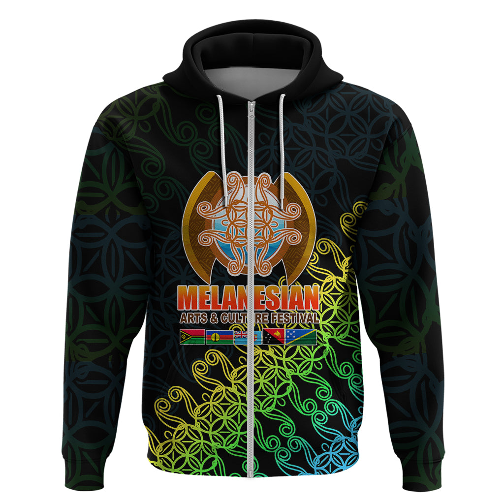 Melanesian Festival 2023 Hoodie Fest'Napuan Black Style LT6