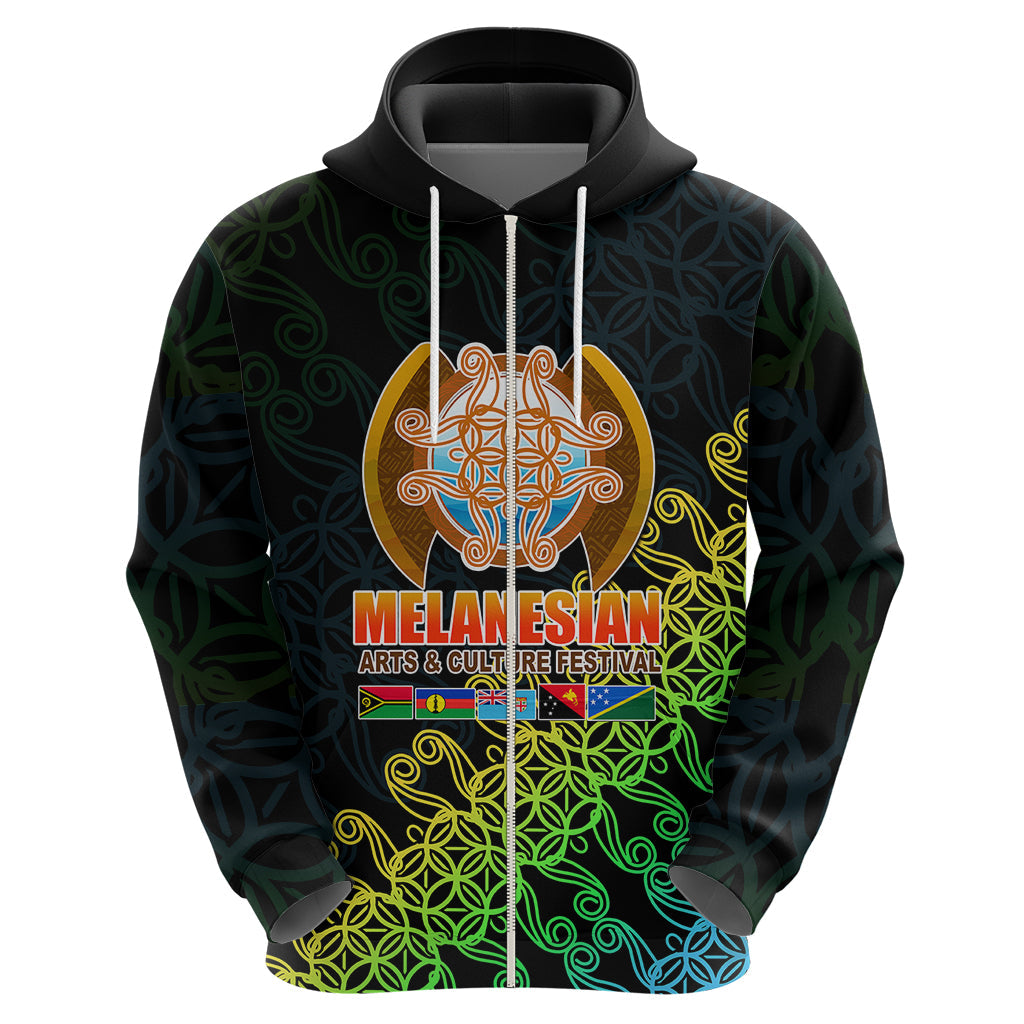 Melanesian Festival 2023 Hoodie Fest'Napuan Black Style LT6
