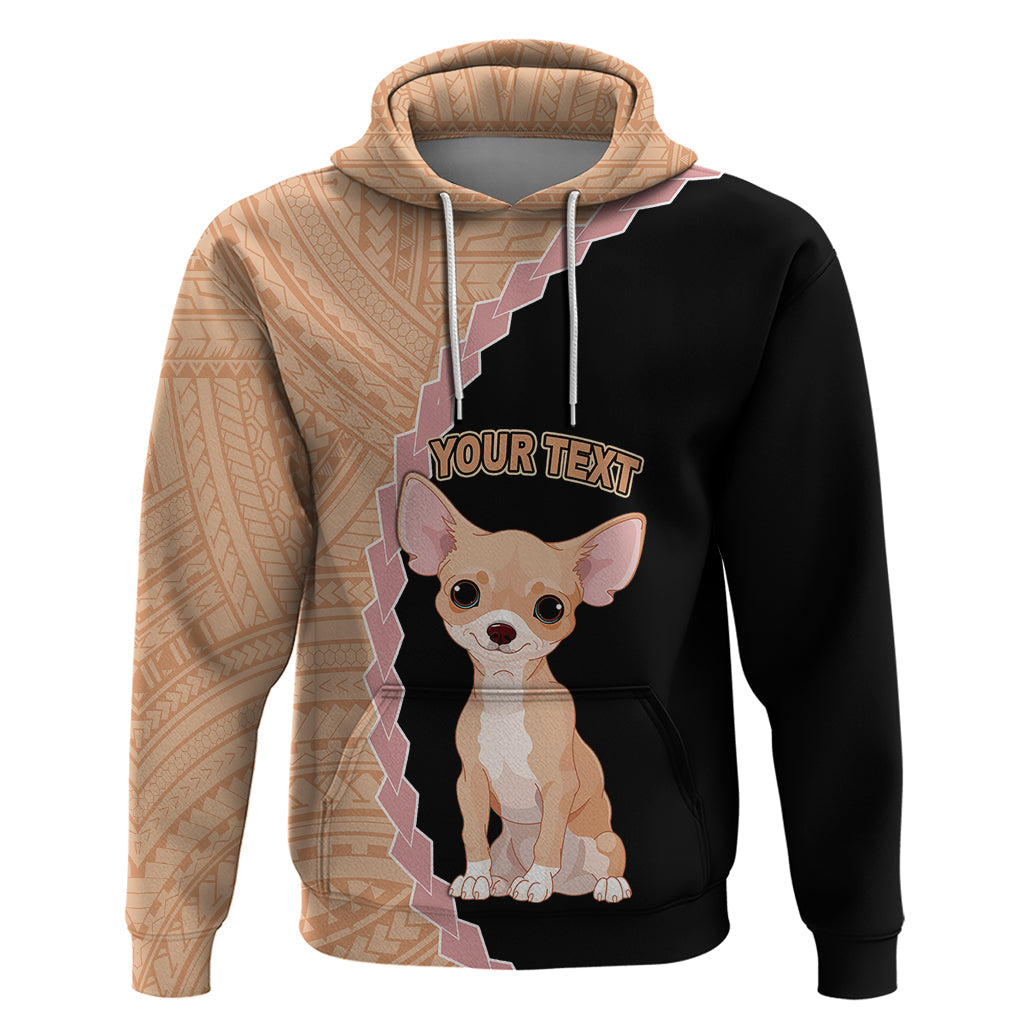 Custom Chihuahua Dog Hoodie With Polynesian Tribal Tattoo LT6