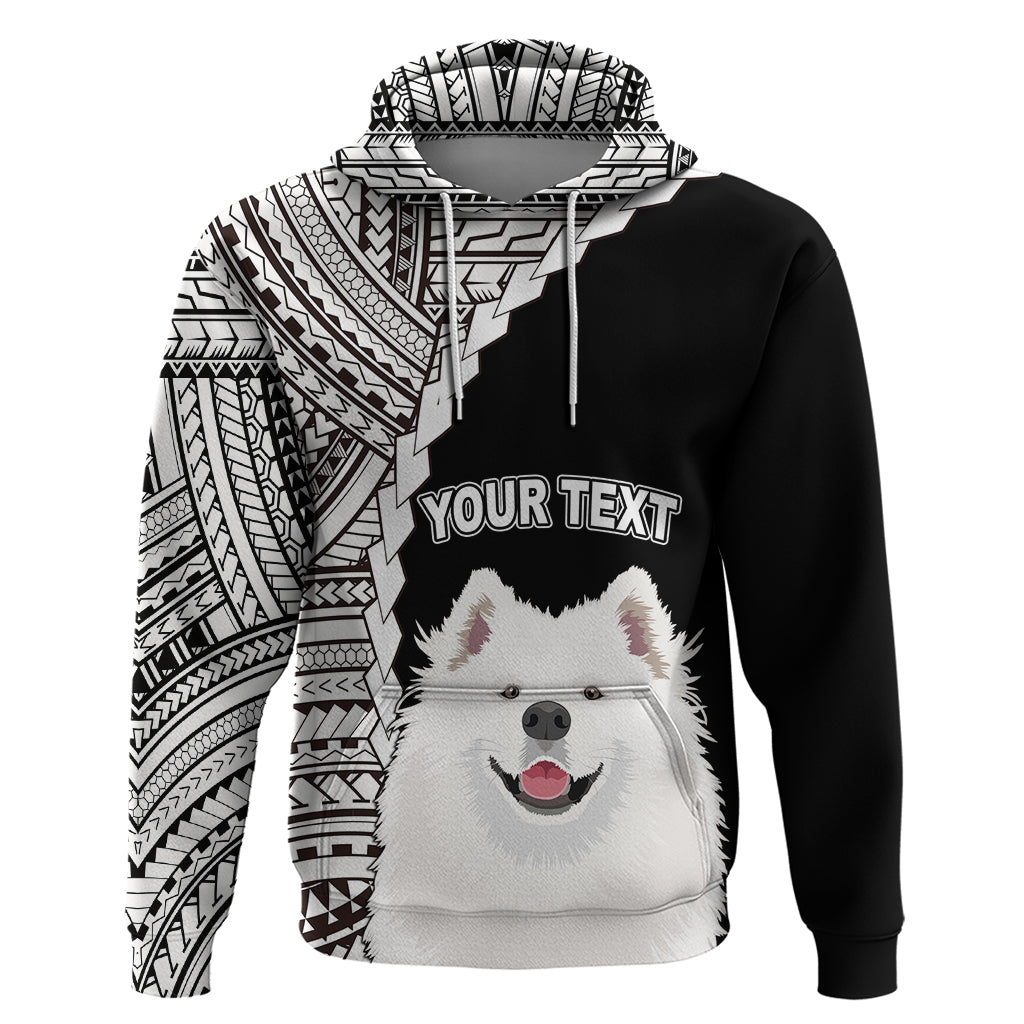 Custom Samoyed Dog Hoodie With Polynesian Tribal Tattoo LT6