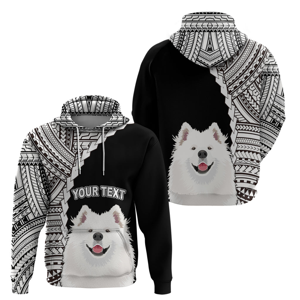 Custom Samoyed Dog Hoodie With Polynesian Tribal Tattoo LT6