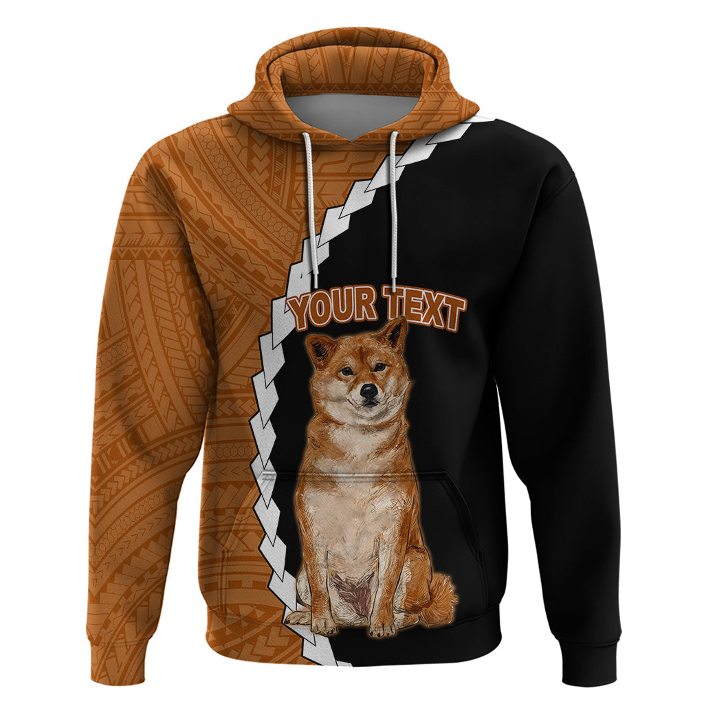 Custom Shiba Inu Dog Hoodie With Polynesian Tribal Tattoo LT6