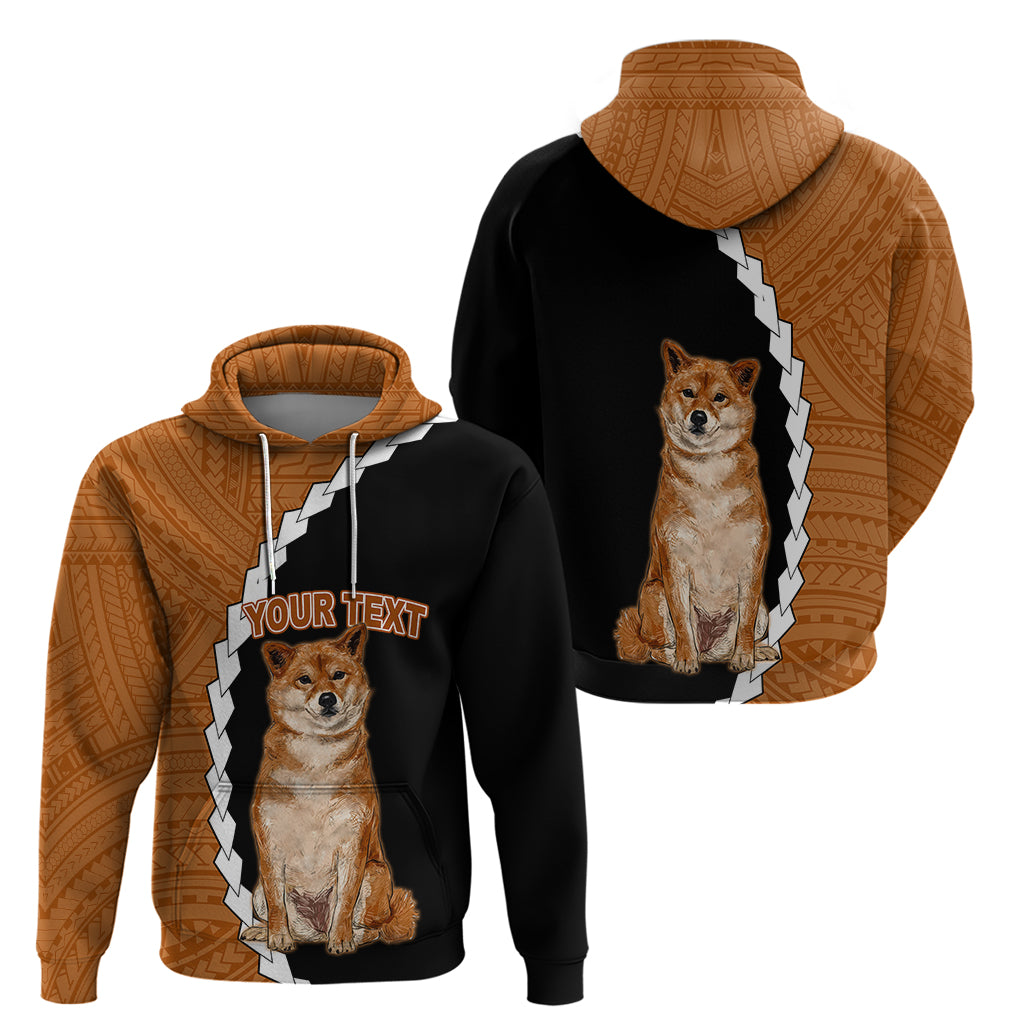 Custom Shiba Inu Dog Hoodie With Polynesian Tribal Tattoo LT6