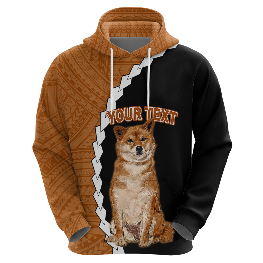 Custom Shiba Inu Dog Hoodie With Polynesian Tribal Tattoo LT6