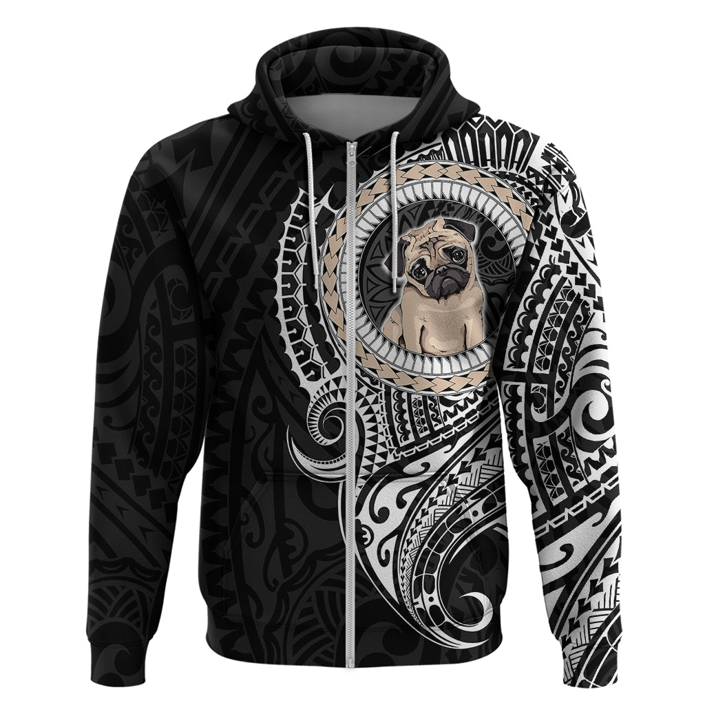 Polynesian Pug Dog Hoodie Dog In My Heart LT6