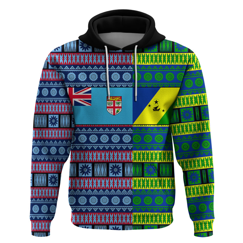 Custom Malampa Fiji Hoodie Tribal Patterns LT6